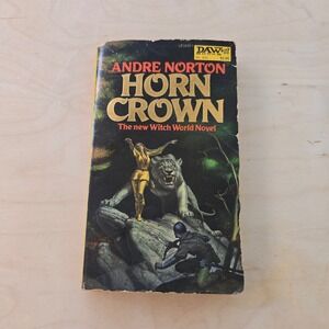 VTG‎ Horn Crown Andre Norton Paperback Book 1981 Witch World First Printing DAW